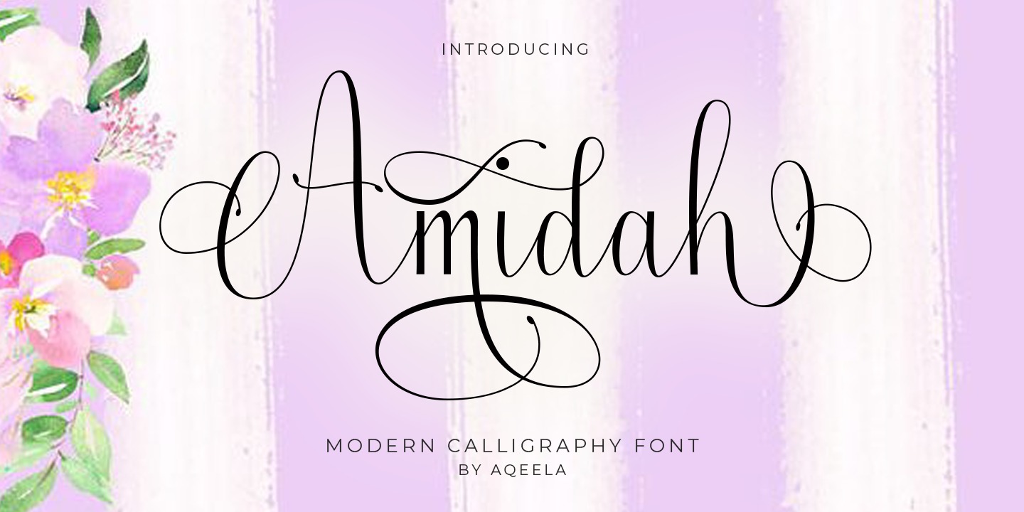 Amidah Font preview